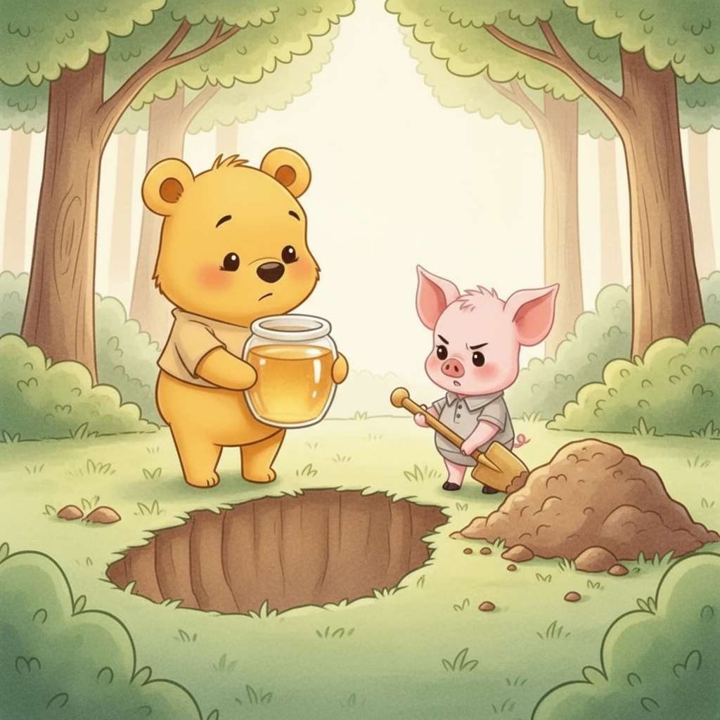Winnie the Pooh 5 - Piglet, Heffalump ile Tanışıyor