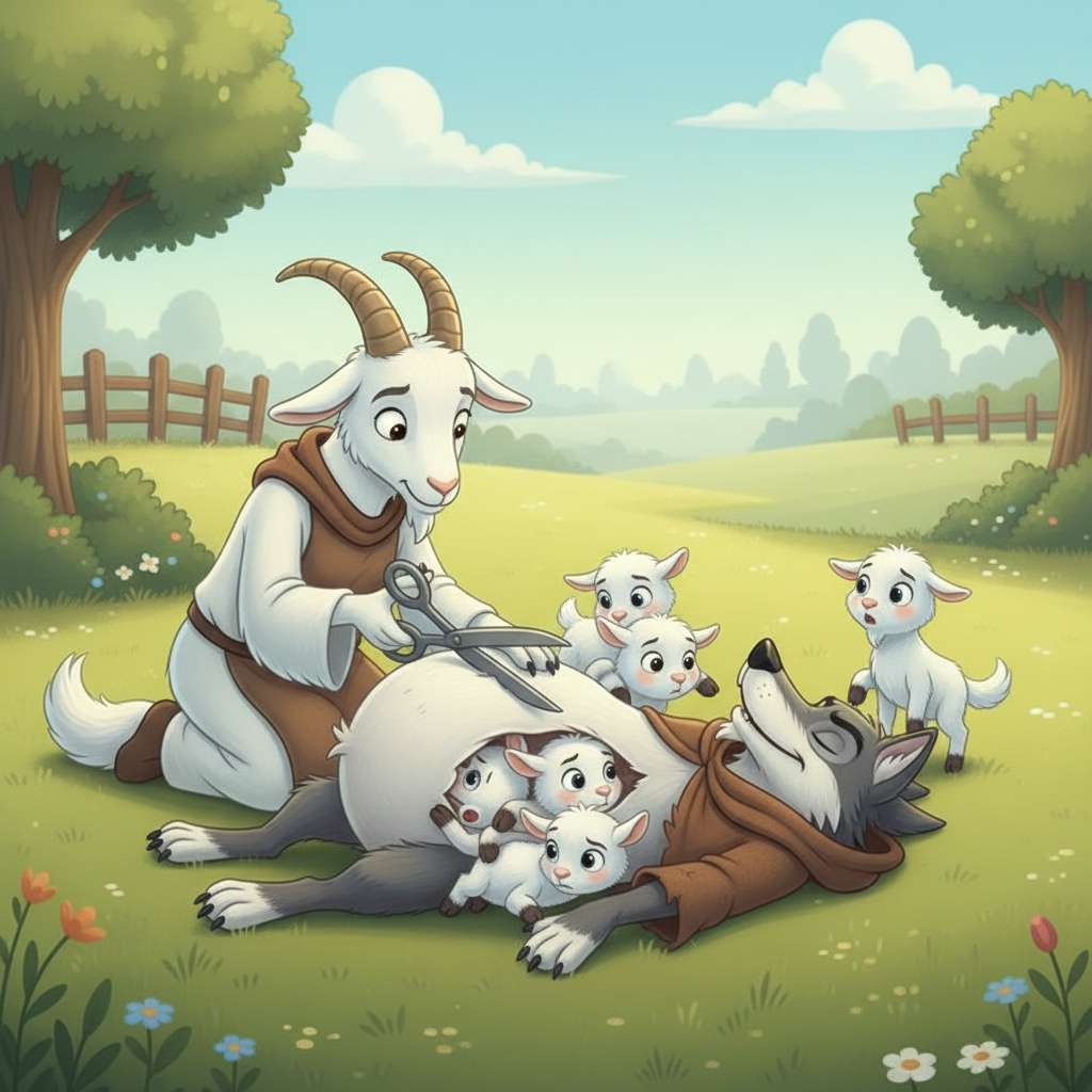 The Wolf and the Seven Young Goats