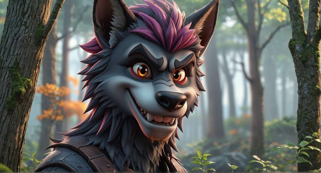 The Brave Dog and the Howling Wolf